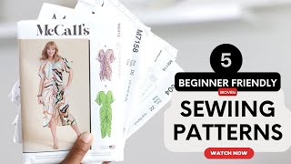 5 beginner friendly woven sewing patterns  easy to sew  sewing [upl. by Norford]