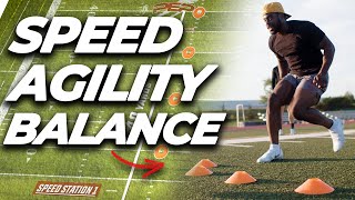 SPEED and AGILITY Training For Athletes  Full Workout [upl. by Firahs]