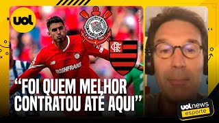 â€˜QUEM CONTRATOU MELHOR FOI O CORINTHIANSâ€™ ARNALDO RIBEIRO DIZ QUE FLAMENGO FAZ MARKETING NA EUROPA [upl. by Antebi]