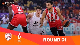 OlympiacosASVEL  Round 31 Highlights  202324 Turkish Airlines EuroLeague [upl. by Allegra]