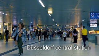 Düsseldorf Train Station Tour Germany Summer 2022 [upl. by Hutton]