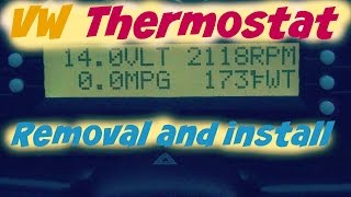 Thermostat and coolant change on a 1998 VW A3 Jetta Tdi 19l [upl. by Ringler]