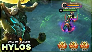 HYLOS BEST BUILD 2022  INSANE DAMAGE  BUILD TOP 1 GLOBAL HYLOS  MLBB [upl. by Deb]