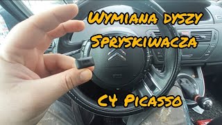 4 Citroën C4 Picasso  Wymiana dyszy spryskiwacza szyby przedniej [upl. by Jos]