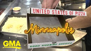 GMA visits Minneapolis on quest to find the best pizza in US [upl. by Niad936]