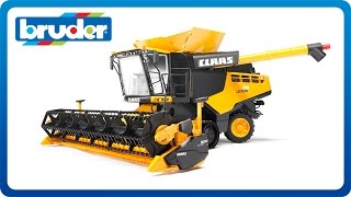 Bruder Toys Claas Lexion 780 Terra Trac Combine Harvester 02118 [upl. by Yuji]