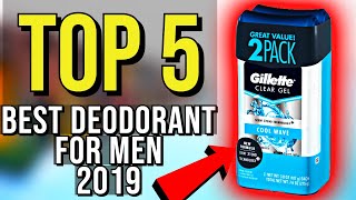 ✅ TOP 5 Best Deodorant For Men 2019 [upl. by Delos]