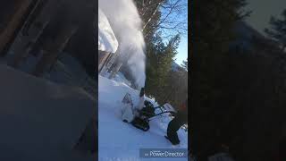 Snowblower Norlett 523T with 8Hk Engine 2018 [upl. by Ordisy822]