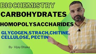 CarbohydratesHomoplysaccharides glycogenStarchcellulosechitinepectin [upl. by Enilarak]