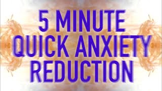 5 Minute Quick Anxiety Reduction  Guided Mindfulness Meditation [upl. by Kaspar]