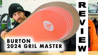 Best NEW snowboard in the Family Tree line up In Depth review of 2024 Burton Gril Master [upl. by Airelav933]