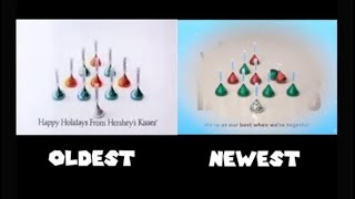 The Hershey’s Kisses Christmas Commercial Oldest VS Newest Comparison VERY DIFFERENCE [upl. by Amathist]