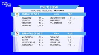 Tynedale CC 2nd XI v Burnopfield CC 2nd XI [upl. by Dorine]