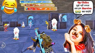 😱 OMG  OP Chiku KNOCKED CAN I SAVE 🥵😂❗BGMI FUNNY COMMENTARY GAMEPLAY bgmi [upl. by So]