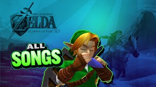 Zelda Ocarina of Time  All Songs [upl. by Stclair]