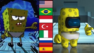 SpongeBob VS Among Us shut your mouth [upl. by Newby]