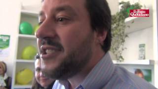 Lega Salvini inaugura sede a Roma tra romanisti e pariolini [upl. by Ailhad]