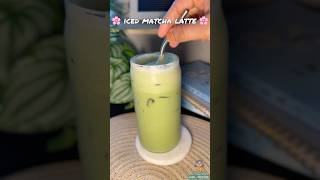 ICED MATCHA LATTE in 5 Minutes The Easy Way [upl. by Ateiram]