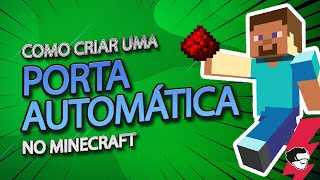 Porta Automática no Minecraft com Redstones [upl. by Nikolaus]