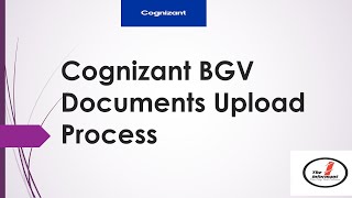 Cognizant BGV Document Upload  CTS Background verification  Introduction to PreJoining formality [upl. by Girardi]