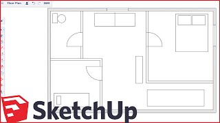 How to Make Floor Plans for Free in SketchUp [upl. by Asiruam]