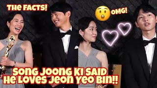 Moment That Song Joong Ki Proves That He Loves Jeon Yeo Bin 😲😲😲 [upl. by Ahseinaj]