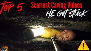 Scariest Caving Videos Gone Horribly Wrong CLAUSTROPHOBIA TRIGGER WARNING [upl. by Ogilvy]