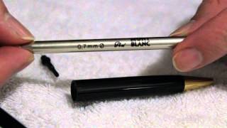 How to Refill a Mont Blanc Mechanical Pencil [upl. by Assina514]