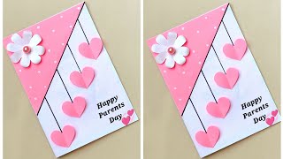 Parents day card making handmadeEasy and Beautiful Card for Parents dayDIY Card for Parents day [upl. by Einnor432]