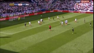 Gareth Bale scores free kick against England UEFA Euro 2016 [upl. by Ydollem]