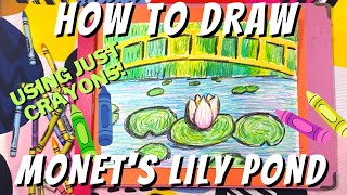 How to paint like Monet bridge over a pond of water lilies in acrylic [upl. by Kawai]