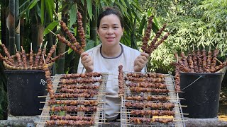 How To Make Grilled Pork Skewers Goes to market sell  Take care of the farm garden [upl. by Sibeal150]