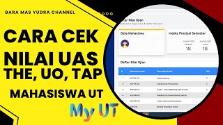 Cara Cek Nilai UAS UT via My UT Pastikan Benar ya Kalau Dapat Nilai E Langsung Eksekusi ya [upl. by Egiap]