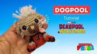 DOGPOOL Llavero Amigurumi para mis Friki amigos Patrón en Video EspañolIngles [upl. by Revkah]