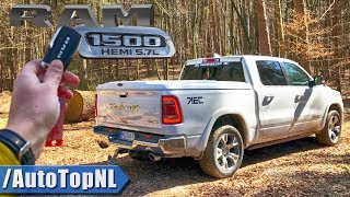 2019 Dodge RAM 1500 Laramie 57 HEMI V8  REVIEW POV Test Drive on AUTOBAHN amp ROAD by AutoTopNL [upl. by Mannos]