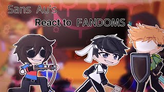 Sans Aus react to fandoms dream team  Part 1  OldShort [upl. by Eelyk851]