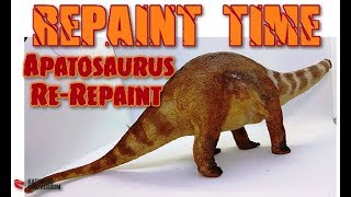 REPAINT TIME  Schleich Apatosaurus  ReRepaint [upl. by Socrates566]