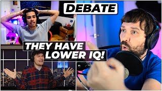 Wild Conspiracy Debate Turns Into Even Crazier IQ Debate ft SNEAKO [upl. by Alfy]