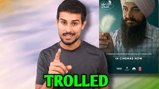 dhruvrathee gets TROLLED for Laal Singh Chaddha Review  Dhruv Rathee Shorts Facts  shorts [upl. by Isnam]