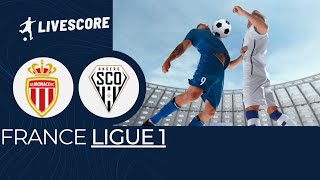 AS Monaco VS Angers SCO FRANCE Ligue 1 LIVESCORE [upl. by Ronyam]