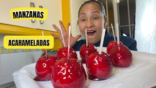 COMO PREPARAR MANZANAS ACARAMELADAS O CON DULCE 🍎  RECETA FACIL Y PRÁCTICA [upl. by Ardnaet]