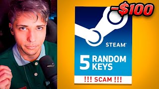 COMPRE 5 CLAVES de STEAM PREMIUM RANDOM y ME ESTAFARON [upl. by Decca535]