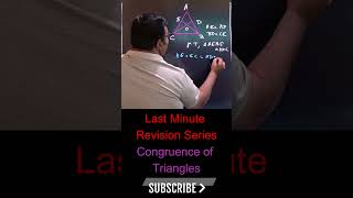 Question on Congruence of Triangles No 2  Last Minute Revision for Class X [upl. by Leona]