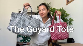 The Goyard Tote Size Comparison and What Fits [upl. by Atnauqahs452]