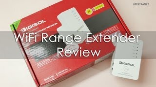 Increase WiFi Coverage  Range DIGISOL DGWR3001N WiFi Repeater Review [upl. by Kcinnay]