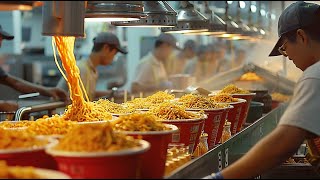 Unveiling the Instant Noodles Ramen Factory  How noodles made  From Dough to Dinner in Minutes [upl. by Nylacaj]