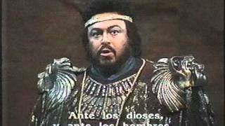 Luciano Pavarotti  AIDA  act 4  Amneris  gia i sacerdoti adunansi  Ghena Dimitrova [upl. by Nollahp]