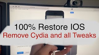 How to Remove Cydia and all Tweaks  IOS Restore  2021 [upl. by Nileuqcaj]