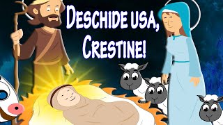 Deschide Usa Crestine cu versuri  Colinde de craciun pentru copii  Christmas Rhyme in Romanian [upl. by Ayikan]