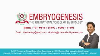 Handson IVF ART Embryology Training  DR VM Thomas Institute [upl. by Riki]